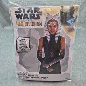Star Wars The Mandalorian Ahsoka Costume Kit Headpiece Sleeves Halloween NEW
